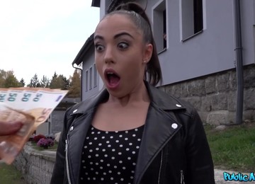 Kinky Latina Anastasia Brokelyn Gets Pounded Outdoors