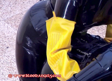 Gummi Lesben, Latex Lesbian, Latex Bdsm