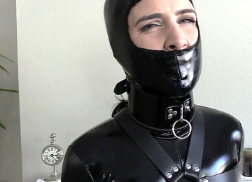Femdom Bondage, Rubber Slave, Latex Domina