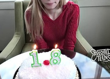 This Skinny Blonde Turned 18 Just A Few Days Ago.