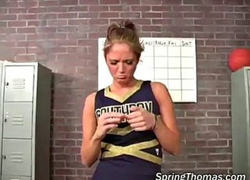 Cheerleader Enjoy Black Cocks