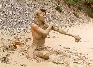 Muddy Swimsuit And Boots