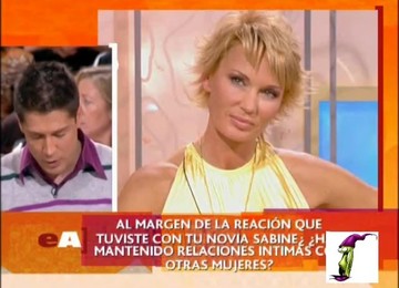 Blonde With Fashionable Hairstyle Demonstrating Her Sexy Legs