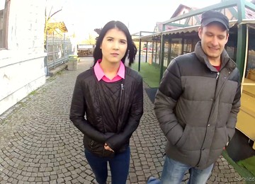 Picked Up Outdoors Jody Is Ready For Actually Hard Double Penetration