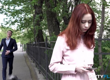 Pale Tattooed Redhead Lagoon Blaze Feels Great Fucking Doggy Style