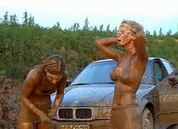 My Torrid Coed Girls Having A Catfight In The Mud