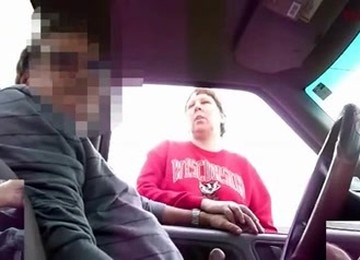 Truck Flash And Grope