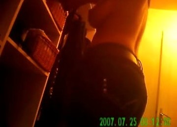 Friend Changing In Her Bedroom