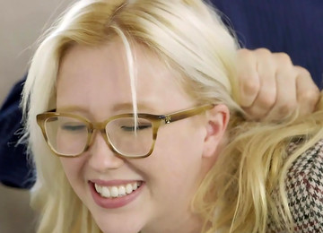 First Anal For Naughty Young Blonde Samantha Rone