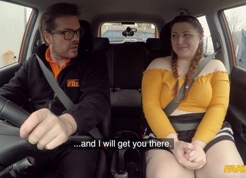 Ryan Ryder Bangs SSBBW Estella Bathory In The Car