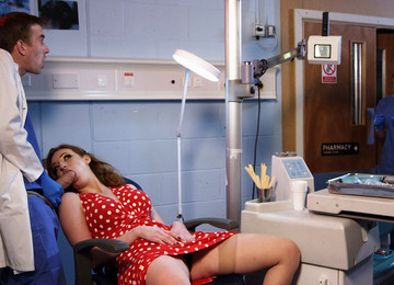 Kinky Doctor Bangs Slutty Redhead Wife In His Office