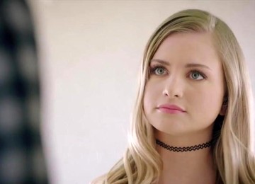 Young Blonde Vixen With Bright Blue Eyes Having Hot Sex