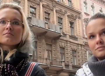 Cute Czech Teen Alena Sucks Cock For Money