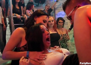 Wild Orgy Of Raunchy People At Sex Act Party