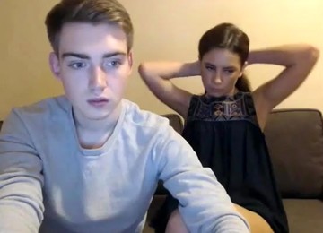 Cute Couple Having Fun On Cam Show