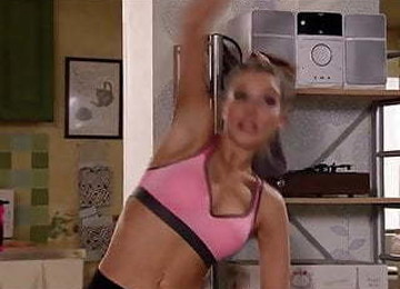 Helen Flanagan Working Out On Coronation Street