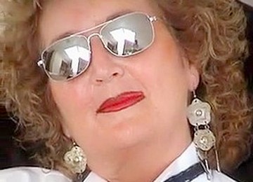 Granny Head #39 On The Balcony