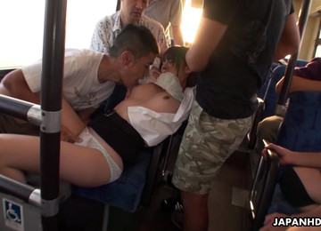 Several Guiys Fuck Pretty Asian Girl Naoh Koizumi In The Bus