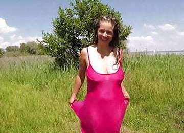 Busty Tina - After Bathing In The Lake