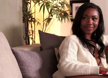 A White Guy Loves Black Pussy So Much He Cum All Over Her