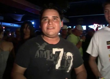 Sexy Chick With A Great Body Flashing Her Hot Ass At Partygoers In A Club