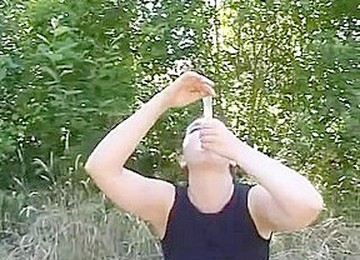 DRINK CUM FROM USED CONDOM