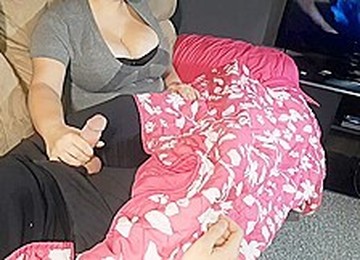 Movie Night Turned Into Hand Job For Stepson From Bored Stepmom