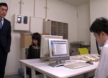 Quickie Fucking In The Office With A Small Tits Asian Secretary