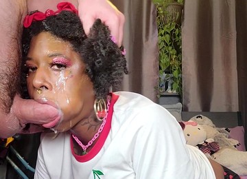 Extreme Deepthroat / Throatfuck W. Facial - Hotline Part 2 - Be Mine Valentine. - Cherry Slurpee