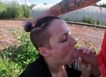 Public Sucks, Wet Pussy Fuck And Cum To Face With Laughter