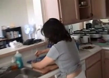 Brunette Housewife Gets Her Pussy Slammed After 69 Oral Sex