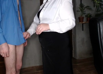 Fucking Sexy Secretary In Stockings And Panties