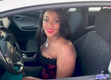 Beautiful Thick Ebony MILF Fucks An Eager Young Man At Home