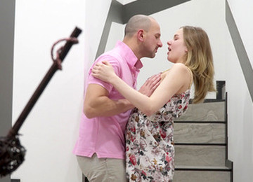 Aroused Amateur In Black Stockings, Nude Sexual Attraction On The Couch