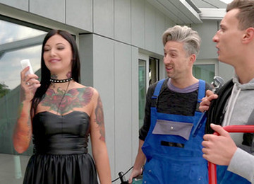 Guys Hit The Jackpot With Dreamy Brunette Babe Adel Asanty