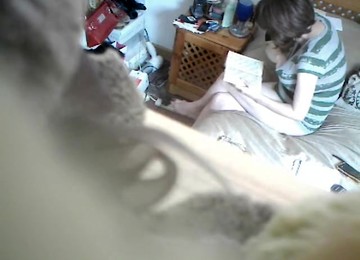 Gorgeous Amateur Wife Was Caught On Spy Cam Masturbating