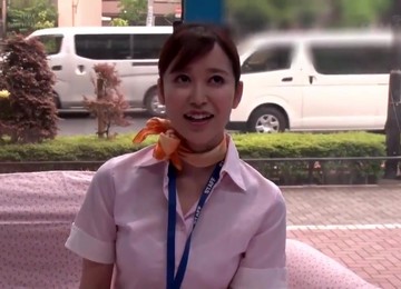 Japanese Asian Flight Attendant Has Hardcore Sex In The Hotel