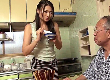 Asian Nasty Whore Takes Sexual Care About Old Man