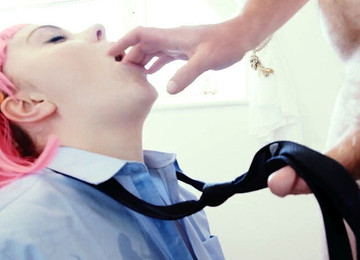 Schoolgirl Uniform New, Drool Fuck, College Girl Gagged