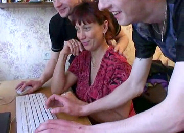 Russian Mature, Mature Gangbang