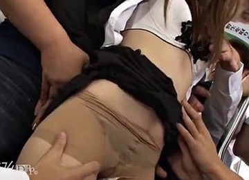 Hitomi Hayama :: Beautiful Ol In The Chikan Train 2 Carib