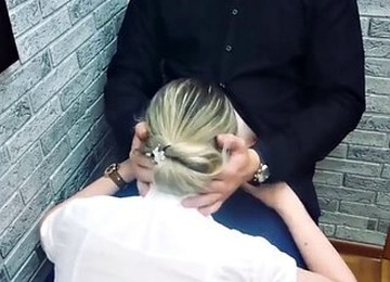 A Submissive Secretary Asked For A Rise, But Just Get A Facial