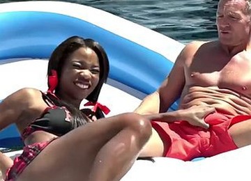 Ebony Cheerleader Banged