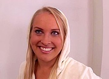 Big Belly Blond College Girl Fucking