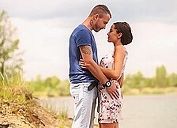 Anabelle Is Getting Fucked From The Back After She Sucked A Hard Cock By The Lake