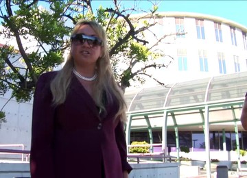 Blonde Mom Ashley Works On Two Cocks And Gets Fucked Hard