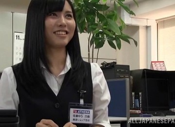 Fucking Her Hard At Her Work While Her Coworkers Are Watching