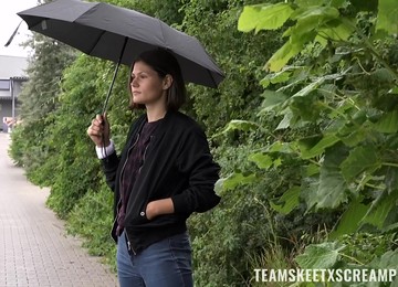 Passionate Outdoors Fucking With Natural Boobs GF Grace Carson