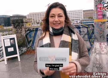 German Ugly Fat Housewife Public Pick Up Date Casting Pov