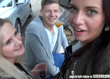 Trio Intercourse On Public